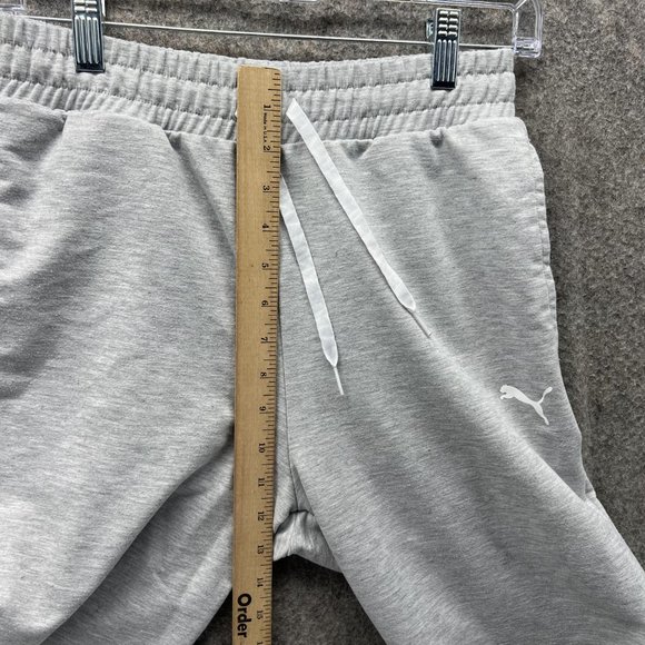 Puma Sweatpants Women Extra Small Ladies Gray Jogger Pants Outdoors Fleece - Picture 7 of 12